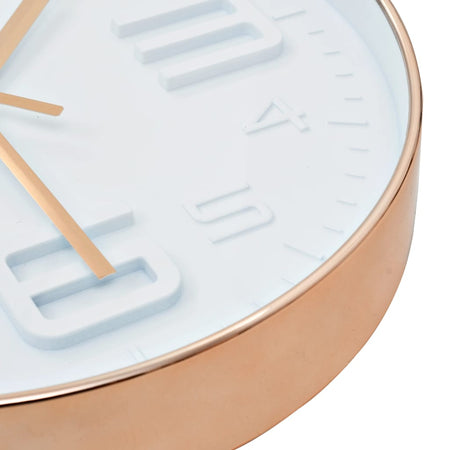 Orologio da Parete in PP Molto Resistente Design Elegante e Moderno 30 cm Rame