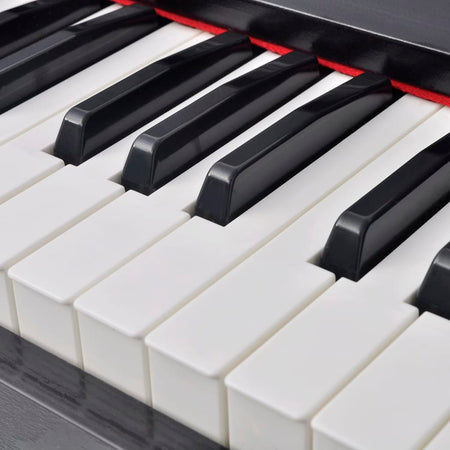 Pianoforte Digitale Elettronico con 88 Tasti e Pedali Bordo di Melamina Nero