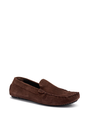Frau mocassini uomo driver in velour brown 12B0