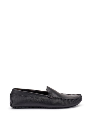 Frau mocassini uomo driver in pelle black nero 12M0