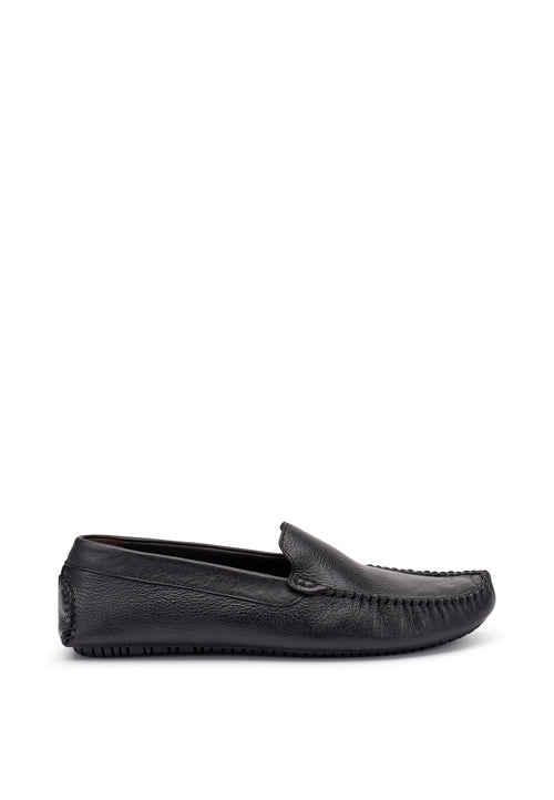 Frau mocassini uomo driver in pelle black nero 12M0