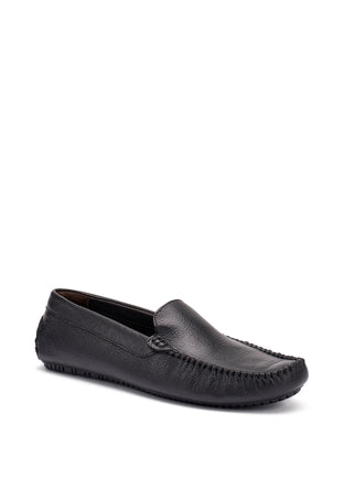 Frau mocassini uomo driver in pelle black nero 12M0