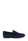 Frau mocassini uomo in camoscio blu 34B5