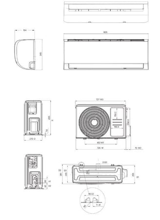 Condizionatore 9000 Wifi A++ Grundig Prologue GR-3 GEHPM 091