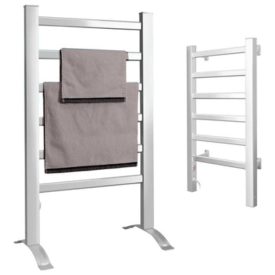 Scaldasalviette Termoarredo Elettrico da Bagno 2in1 Asciugabiancheria 6 Elementi