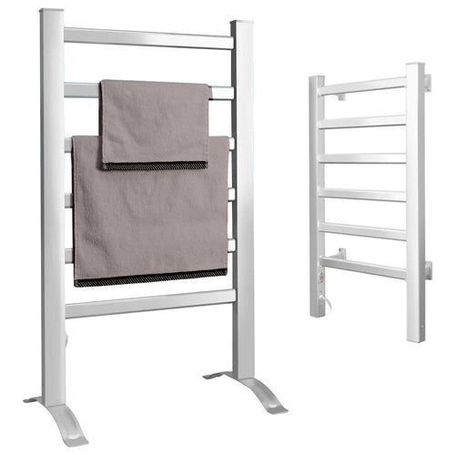 Scaldasalviette Termoarredo Elettrico da Bagno 2in1 Asciugabiancheria 6 Elementi