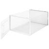 Set 6 Scatole Portascarpe Impilabili Salvaspazio Trasparente 33.5x23x14.5cm