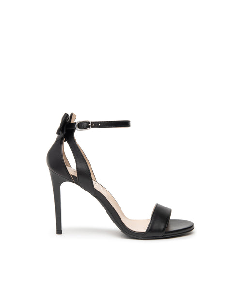 Nero Giardini sandaldi donna nero con fiocco E410111DE100