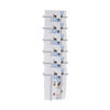 Twinco Wall Literature Holder 6 Compartments A4 Silver - 5140-8