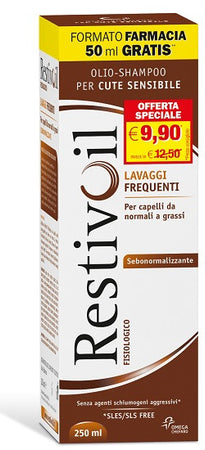 Restivoil fisiologico olio-shampoo sebo normalizzante 250ml