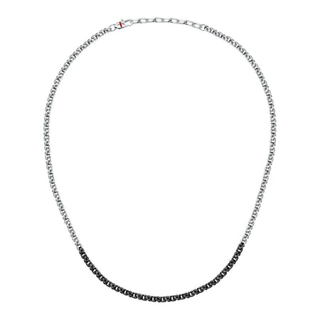 Collana SECTOR uomo Basic acciaio / nero