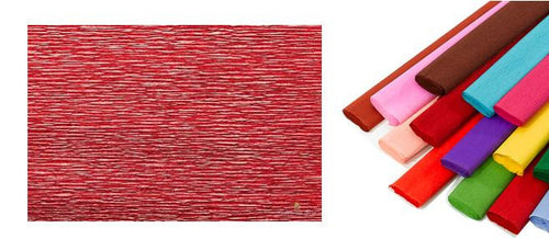 ROTOLO CARTA CRESPATA 180G METAL 803 ROSSO