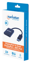 Splitter Hub DisplayPort a 2 Monitor DisplayPort MST 4K@30Hz video UHD