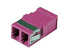 Adattatore a Bussola Keystone LC Duplex Multimodale OM4 Fucsia