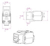 Frutto Keystone RJ45 Cat.6 STP Tooless