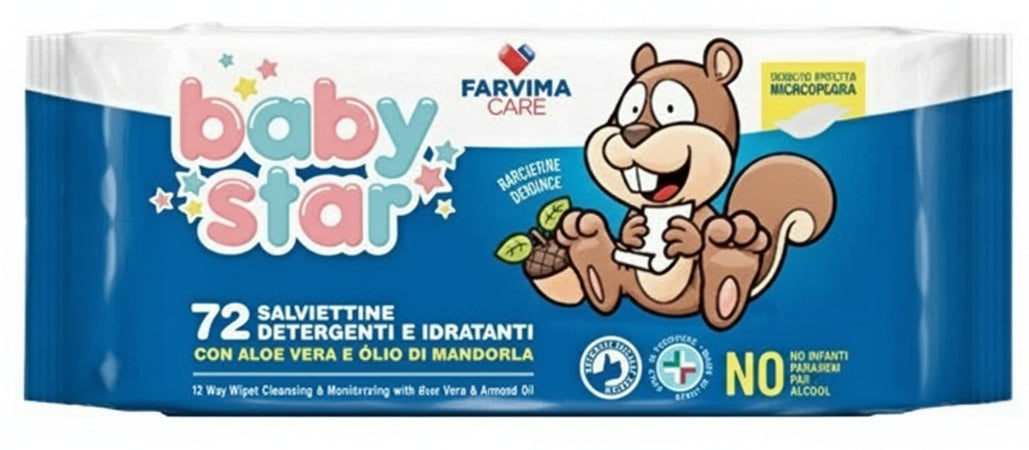 Babystar salv bebe popup 72pz