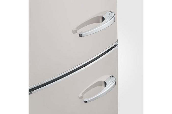 FRIGORIFERO RETRÒ COMBINATO TOTAL NO-FROST SEVERIN CREMA 60 CM APERTURA DX O SX