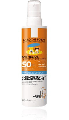 La roche posay anthelios ped spray invisibile protezione solare bimbi spf50+ 200ml
