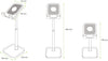 Supporto Universale Porta Smartphone e Tablet ad Altezza Regolabile