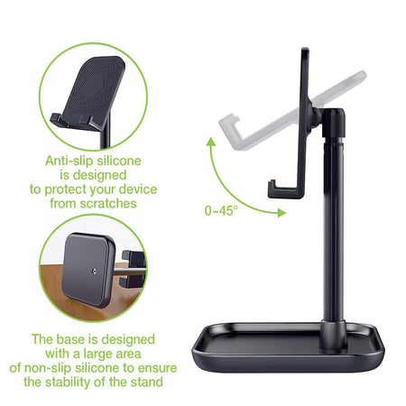 Supporto Universale Porta Smartphone e Tablet ad Altezza Regolabile