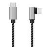 Cavo USB-C&trade Maschio 2.0 / USB-C&trade Maschio Angolato 3A 0,5 m Alluminio