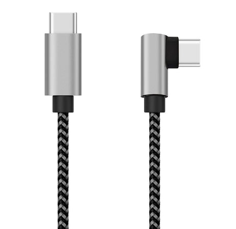 Cavo USB-C&trade Maschio 2.0 / USB-C&trade Maschio Angolato 3A 0,5 m Alluminio