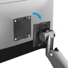 Supporto da Tavolo per Monitor Singolo 17-57'' con Molla a Gas in Alluminio Ultra Resistente con Porte USB