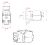 Frutto Keystone RJ45 Cat.6 STP Tooless