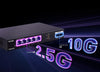 Switch con 5 porte 2.5G Ethernet e 2 slot SFP+ da 10G, TEM2007X