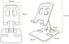 Supporto Universale Porta Smartphone e Tablet Regolabile e Pieghevole