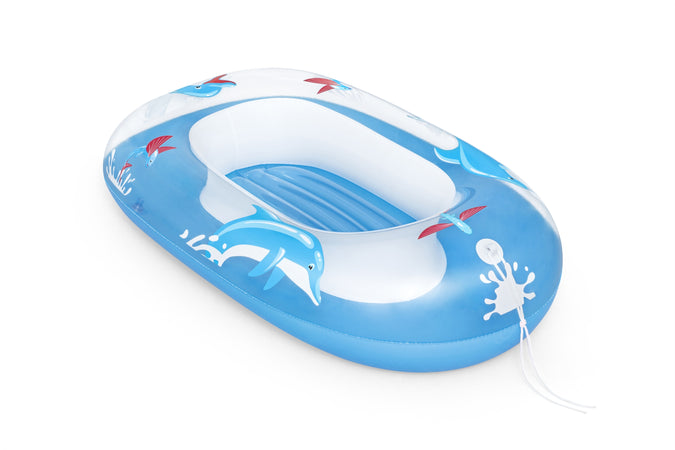 Bestway 34037 / 24 galleggiante da piscina e da spiaggia Blu, Bianco Fantasia PVC Gonfiabile cavalcabile