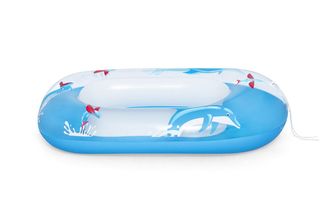 Bestway 34037 / 24 galleggiante da piscina e da spiaggia Blu, Bianco Fantasia PVC Gonfiabile cavalcabile