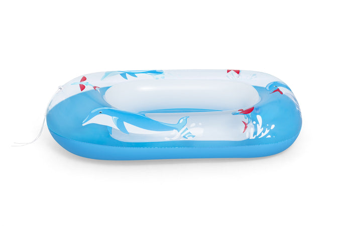 Bestway 34037 / 24 galleggiante da piscina e da spiaggia Blu, Bianco Fantasia PVC Gonfiabile cavalcabile