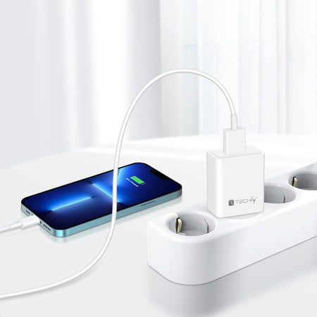 Caricatore Alimentatore USB-A da Muro 5V 2.4A per Smartphone o Tablet