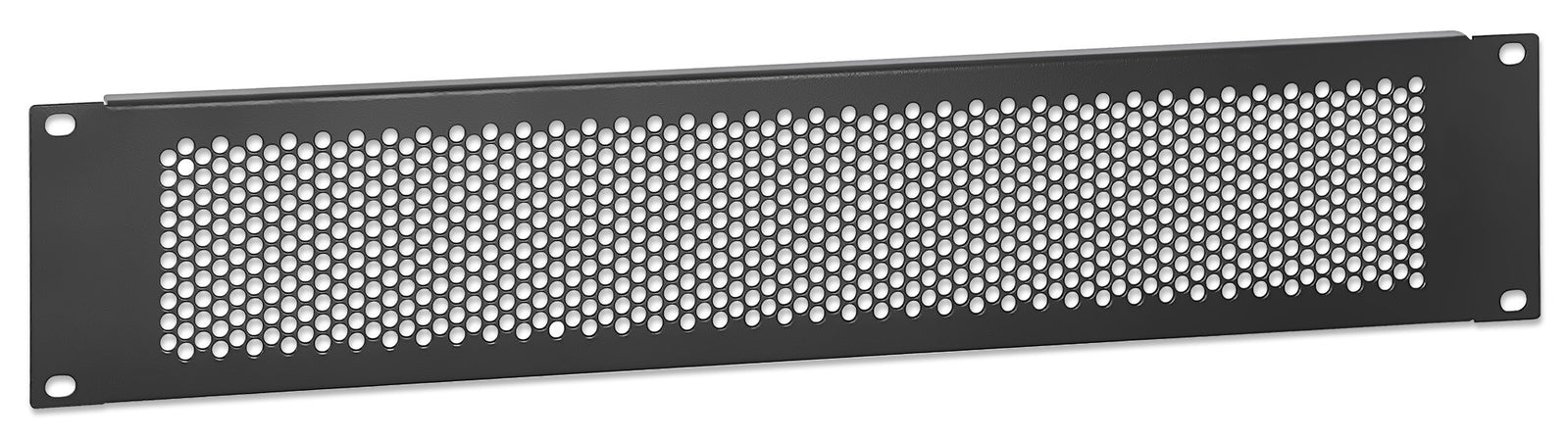 Pannello Cieco Ventilato per Armadi Rack 19'' 2U Nero