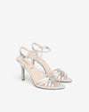 Nero Giardini sandali donna in pelle laminato argento E615652DE700