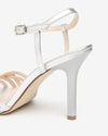 Nero Giardini sandali donna in pelle laminato argento E615652DE700
