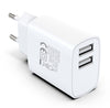 Caricatore Alimentatore 2x USB-A 12W da Muro