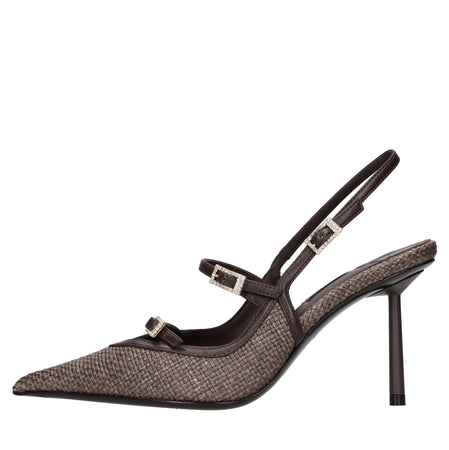 Le Silla Scarpe con Tacco Marrone da donna