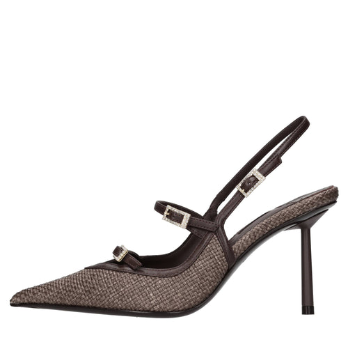 Le Silla Scarpe con Tacco Marrone da donna