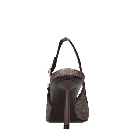 Le Silla Scarpe con Tacco Marrone da donna