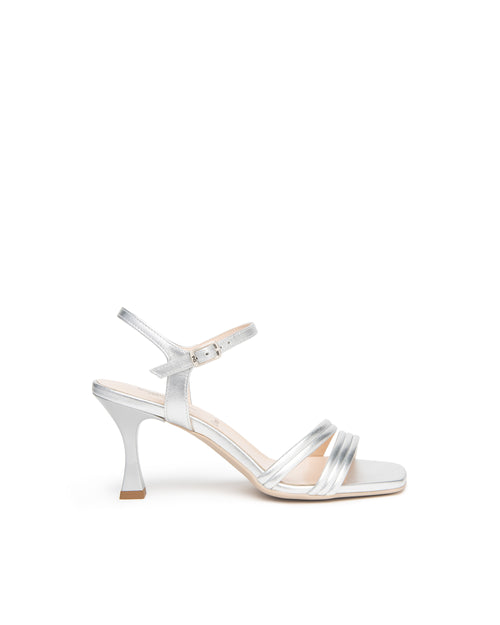 Nero Giardini sandali donna in pelle nettuno argento E615683DE700