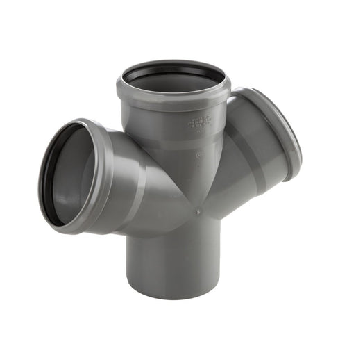 Braga Ø110x50x50mm a 67° doppia con guarnizione