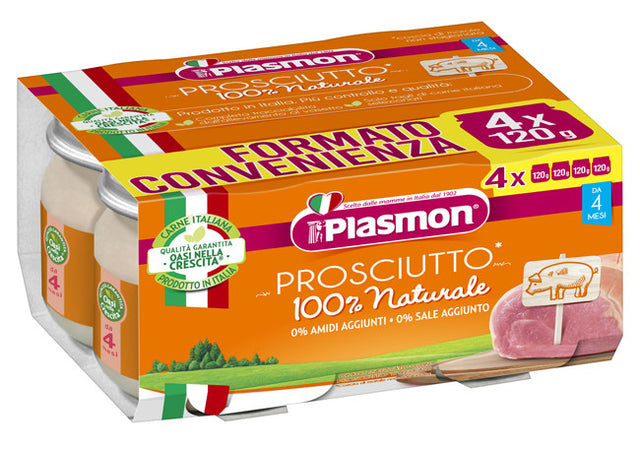 Plasmon omogeneizzato prosciutto minipallet 4 x 120 g