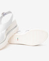 Nero Giardini sandali donna in pelle bianco con zeppa E513515D707