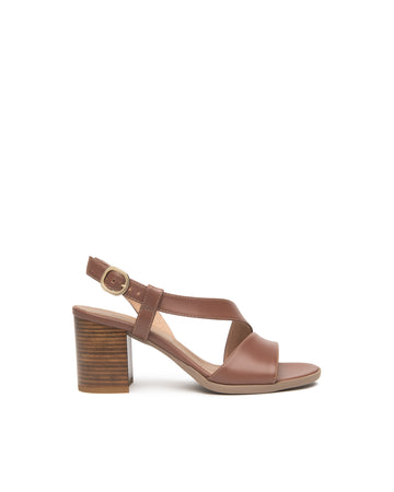 Nero Giardini sandali donna in pelle color cuoio E610440D400