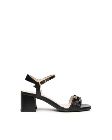 Nero Giardini sandali donna in pelle nero con accessorio E615722D100