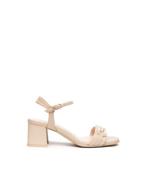 Nero Giardini sandali donna in pelle col. lino beige E615722D453