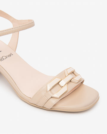 Nero Giardini sandali donna in pelle col. lino beige E615722D453