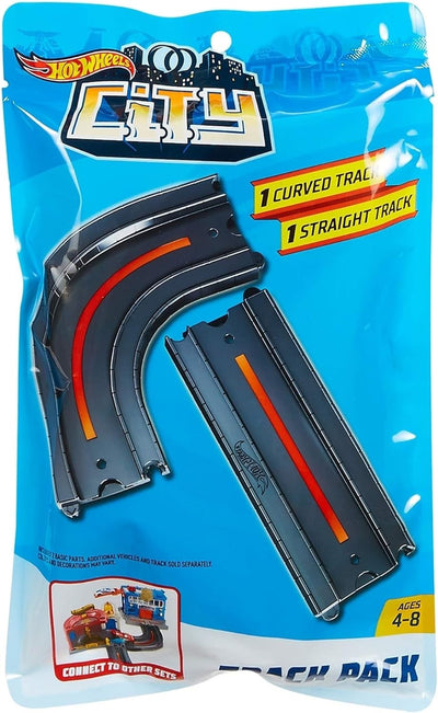 Hot Wheels City Track FXM40 Set binario Curvo e Rettilineo